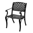 Contemporary Modern Outdoor Mesh Lattice Aluminum Patio Dining Chair