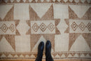 3.5x11.5 Vintage Distressed Kurd Rug Runner