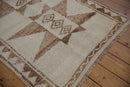 3.5x11.5 Vintage Distressed Kurd Rug Runner