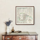 Vintage Map of New Orleans, Louisiana 1878