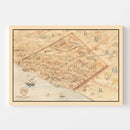Vintage Map of Detroit, Michigan 1818