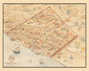 Vintage Map of Detroit, Michigan 1818