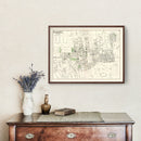 Vintage Map of Jamaica Queens, New York 1873