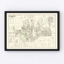 Vintage Map of Jamaica Queens, New York 1873