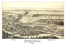 Vintage Map of Peckville, Pennsylvania 1892