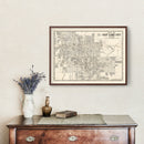 Vintage Map of Salt Lake City, Utah 1909