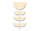 Unfinished Wood Folk Tulip Shape - Flower Craft - up to 46" DIY