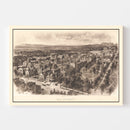 Vintage Map of Yale University, 1906