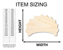 Unfinished Wood Pierogi Silhouette Shape - Craft - up to 46"