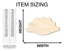 Unfinished Wood Pierogi Silhouette Shape - Craft - up to 46"