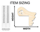 Unfinished Wood Ghost Corner Shape | Halloween | Craft Cutout | up to 46" DIY