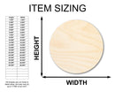 Unfinished Wood Circle Round | Circle Blank | DIY Craft Cutout | Up to 46"