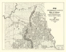 Vintage Map of Chambers County, Alabama 1974