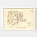 Vintage Map of Fayette County, Alabama 1878
