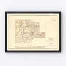 Vintage Map of Fayette County, Alabama 1878