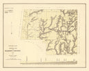 Vintage Map of Marion County, Alabama 1878