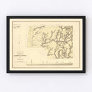 Vintage Map of Marion County, Alabama 1878