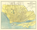 Vintage Map of Mobile, Alabama 1907