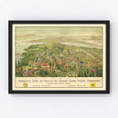 Vintage Map of Seattle, Washington 1909