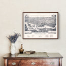 Vintage Map of Spokane Falls, Washington 1884
