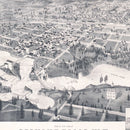 Vintage Map of Spokane Falls, Washington 1884