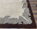 Palace Size American Hooked Rug 11x20 Aubusson Style Ivory