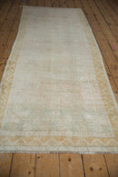 3.5x9.5 Vintage Distressed Oushak Rug Runner