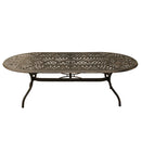 Outdoor Aluminum 9pc Large Oval Patio Dining Set Eight Chairs