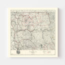 Vintage Map of Mt. Baker National Forest 1931