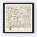 Vintage Map of Mt. Baker National Forest 1931