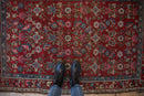 4x5.5 Vintage Kurdish Hamadan Rug