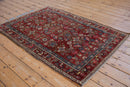 4x5.5 Vintage Kurdish Hamadan Rug