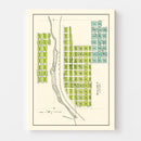 Vintage Map of Malden, Washington 1910