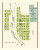 Vintage Map of Malden, Washington 1910