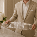 Fleur-De-Lis Oblong Tray