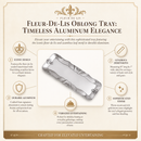 Fleur-De-Lis Oblong Tray