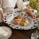 Fleur-De-Lis Oval Serving Tray