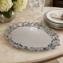 Fleur-De-Lis Oval Serving Tray