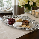 Fleur-De-Lis Oval Serving Tray
