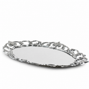 Fleur-De-Lis Oval Serving Tray