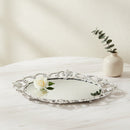 Fleur-De-Lis Oval Serving Tray