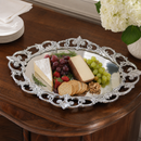 Fleur-De-Lis Oval Serving Tray