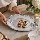 Fleur-De-Lis Oval Tray