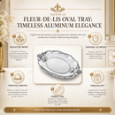 Fleur-De-Lis Oval Tray