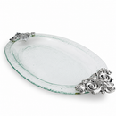 Fleur-De-Lis Glass Platter