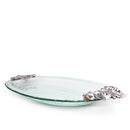 Fleur-De-Lis Glass Platter