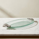 Fleur-De-Lis Glass Platter