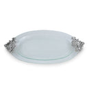 Fleur-De-Lis Glass Platter
