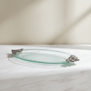 Fleur-De-Lis Glass Platter