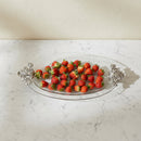 Fleur-De-Lis Glass Platter